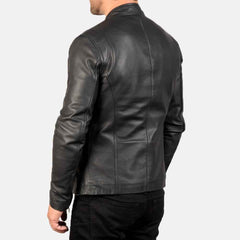 regular leather jacket for man