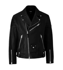 Blackout Edge Biker Jacket state leather