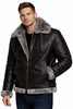 B3 Bomber Sheepskin Men’s Black Jacket state leather