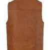 Men Plain Brown Vest