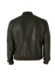 Men Classic Bomber Leather Jacket