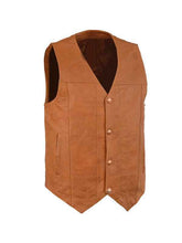Men Plain Brown Vest