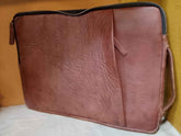 BROWN LEATHER LAPTOP BAG