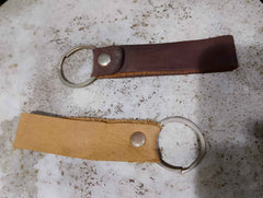 SUDE LEATHER KEYCHAIN WITH HOLDER