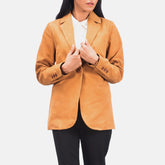 Kedum Brown Nubuck Blazer Jacket