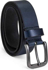 Classic Buckle Leather Belt – Blue, Stylish
