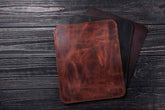 Full view of the genuine leather mouse pad