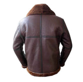 Coffmen Brown Leather Shearling Jacket