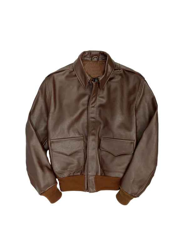 Men B3 Flying RAF Aviator Leather Jacket