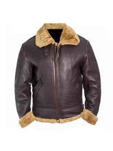 B3 RAF Aviator Pilot Flight WWII Shearling Bomber Jacket