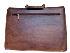 Men's Brown Leather Office Bag, Premium & Stylish Briefcase