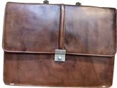 Men's Brown Leather Office Bag, Premium & Stylish Briefcase