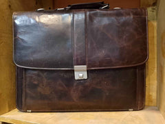 Men’s Leather Office Bag – Front View