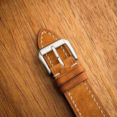 Suede Leather Watch Band | Handmade, Quick Release | Premium Full Grain Veg-Tanned Leather | Men & Women