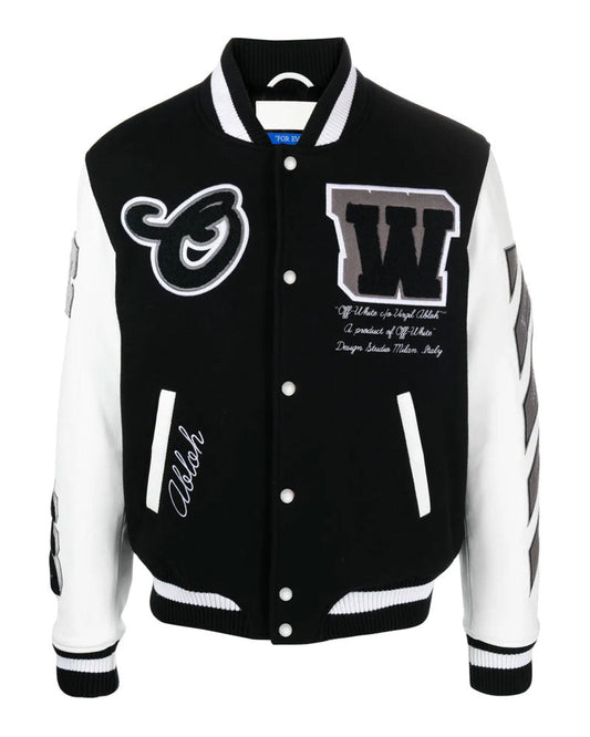 Lea Appliqué Varsity Jacket | State Leather USA