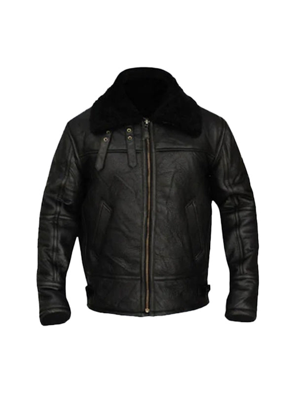 B3 Aviator Bomber Men Leather Jacket