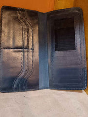ORIGINAL LEATHER DUAL CHAMBER  LONG WALLET FOR MAN