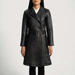 Magus Black Leather Coat Jacket