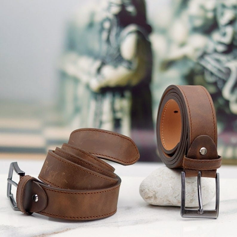 Men's Leather Belt Brown