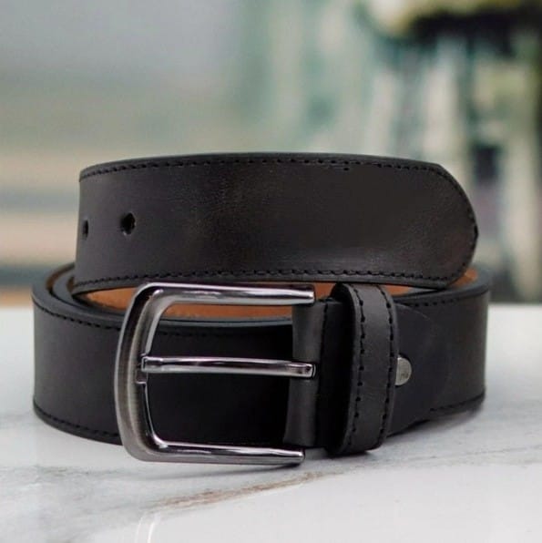 Men's Leather Belt Black