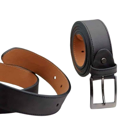 Men’s Black Leather Belt –52  State Leather