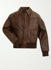 Flightline Bomber Leather Jacket