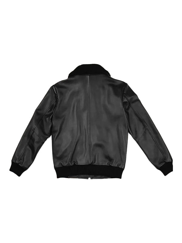 Black G-1 Flight Leather Bomber Jacket