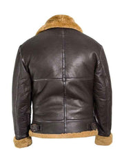 B3 RAF Aviator Pilot Flight WWII Shearling Bomber Jacket