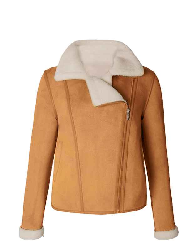 Womens Sheepskin Shearling Leather Jacket