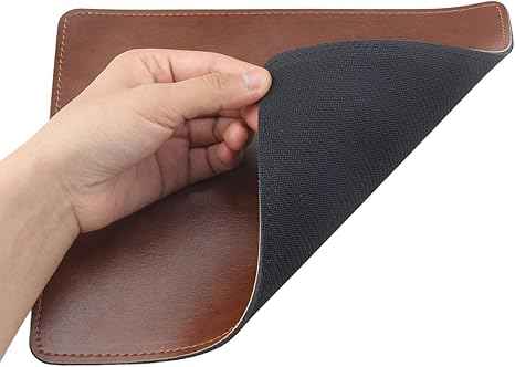 Leather mouse pad placed on desk
