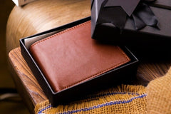 Men's Luxury Leather Wallet Brown