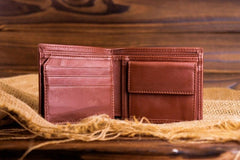 Men's Luxury Leather Wallet Brown