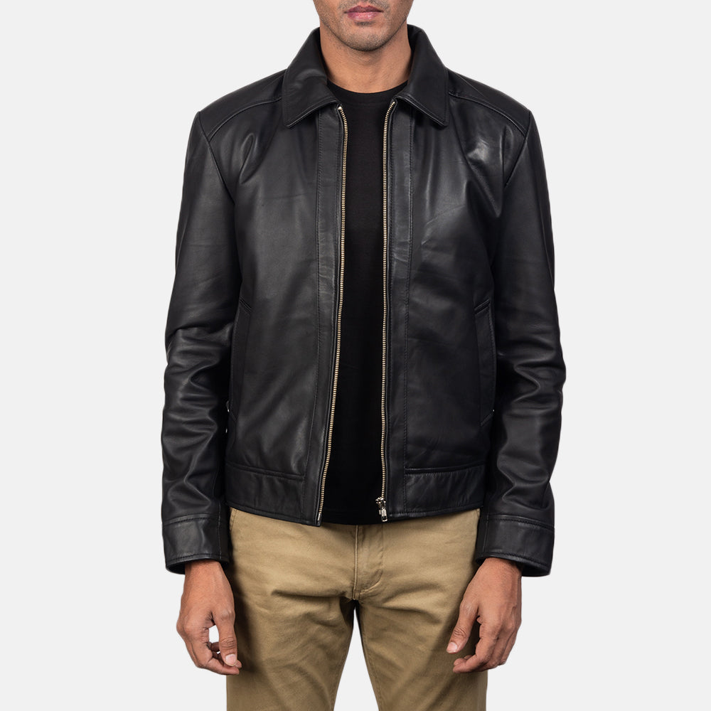 bomber collar jacket for man