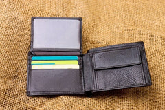 Men's Luxury Leather Wallet Black