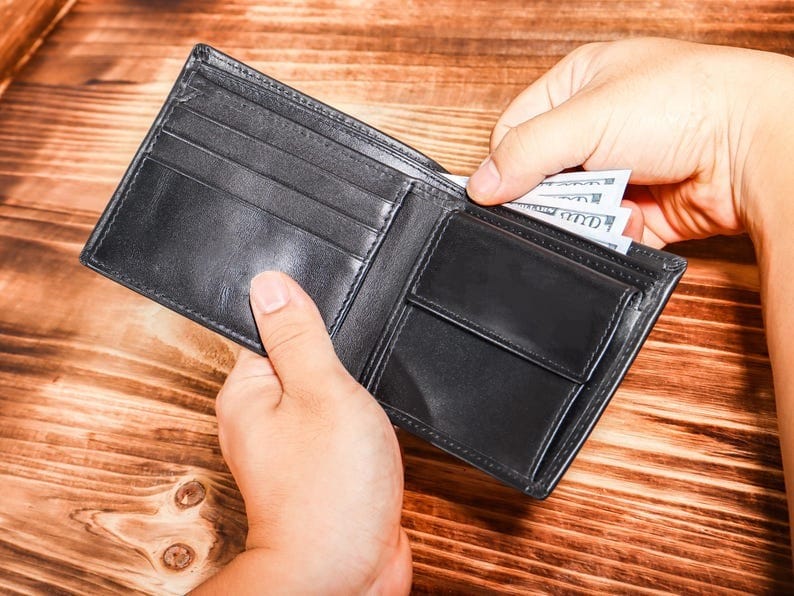 Men's Luxury Leather Wallet Black