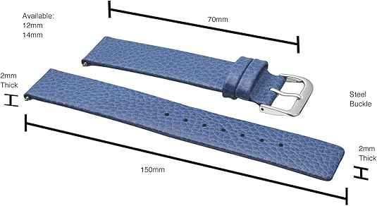 Genuine Leather Watch Band | Replacement Watch Band | Full Grain Leather Watch Band for Men | Smooth Leather Watch Strap | Compatible with Traditional & Smart Watches