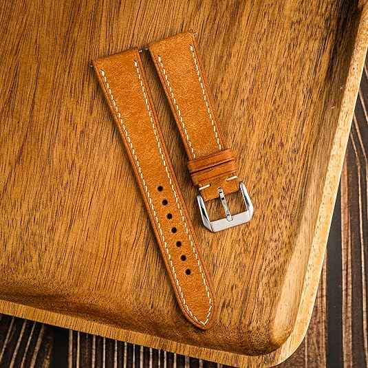 Suede Leather Watch Band | Handmade, Quick Release | Premium Full Grain Veg-Tanned Leather | Men & Women