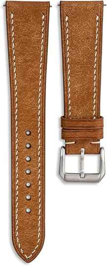 Suede Leather Watch Band | Handmade, Quick Release | Premium Full Grain Veg-Tanned Leather | Men & Women