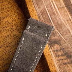Suede Leather handmade Quick-Release Watch Band